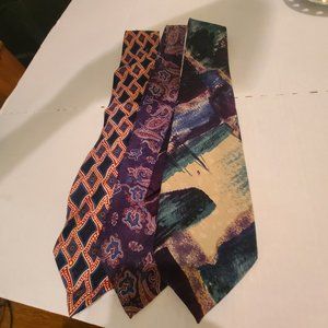 Men's Ties Silk Assorted Patterns3PCs Very good